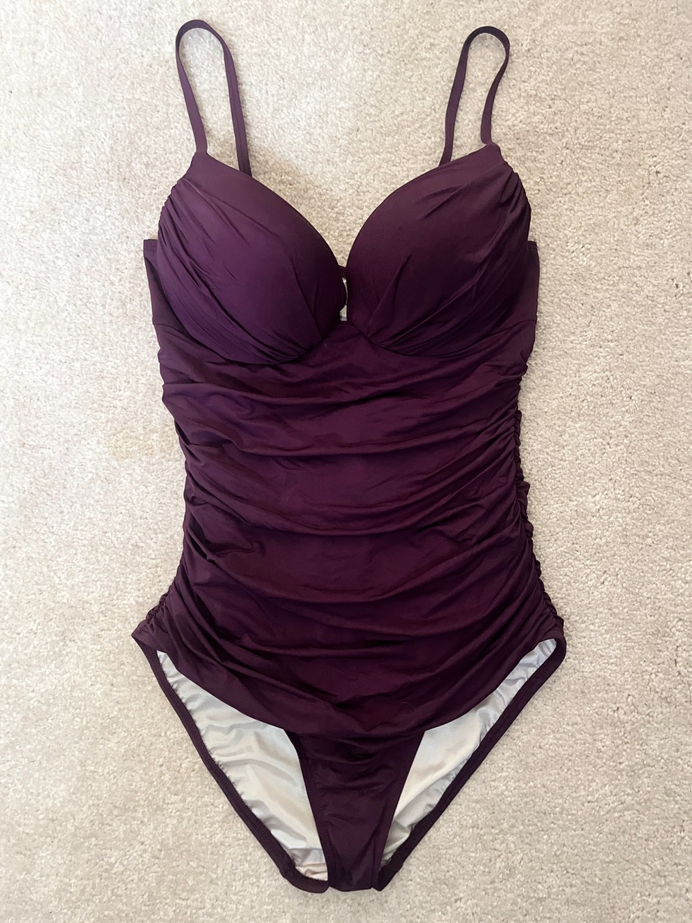 Victoria’s Secret One-Piece Push-Up Swimsuit in Deep Plum- 34C